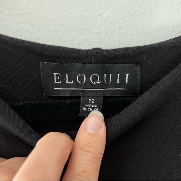 Eloquii Black High Neck Bodysuit 22 - Picture 6 of 7